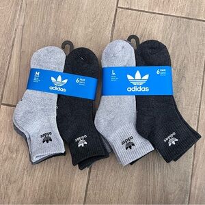 Adidas Trefoil Quarter Socks 6 Pairs